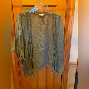 Lightweight cardigan green
